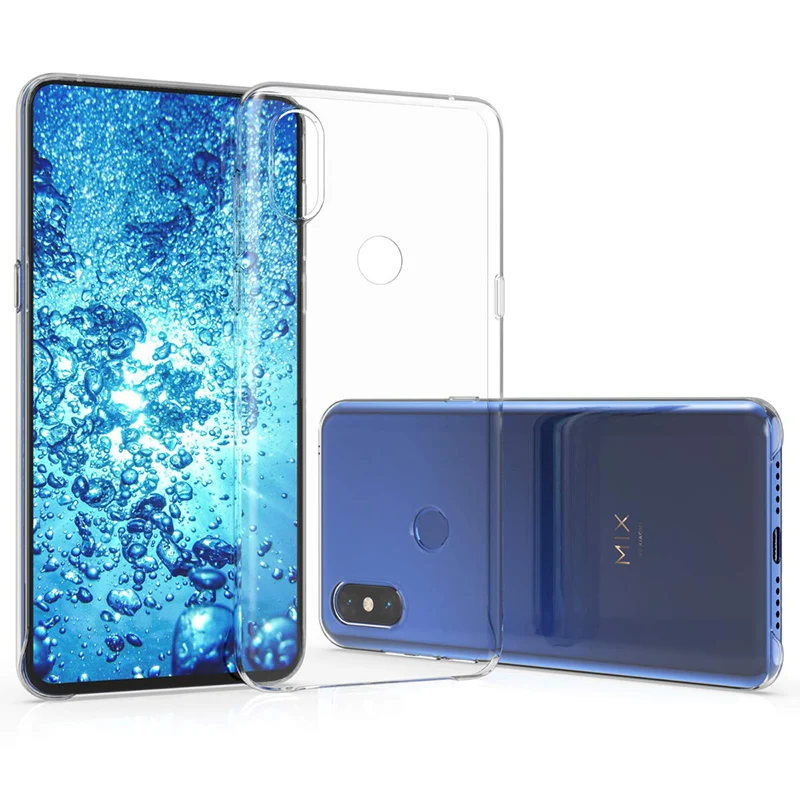 Original Transparent Case for Xiaomi Mi Mix 3 Global Version Soft TPU Silicon Clear Crystal Phone Back Cover Xiomi Mix3 Gel Capa