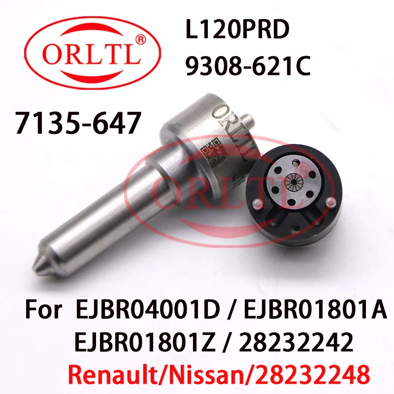 

ORLTL Fuel Injection Overhaul Kits 7135-647 ( L120PRD and 9308-621C) for Injector EJBR04001D EJBR01801A EJBR01801Z 8200567290