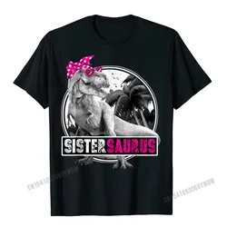 Sistersaurus T Rex Dinosaur Sister Saurus Family Matching T-Shirt Men High Quality Group T Shirts Camisas Cotton Men Tops & Tees