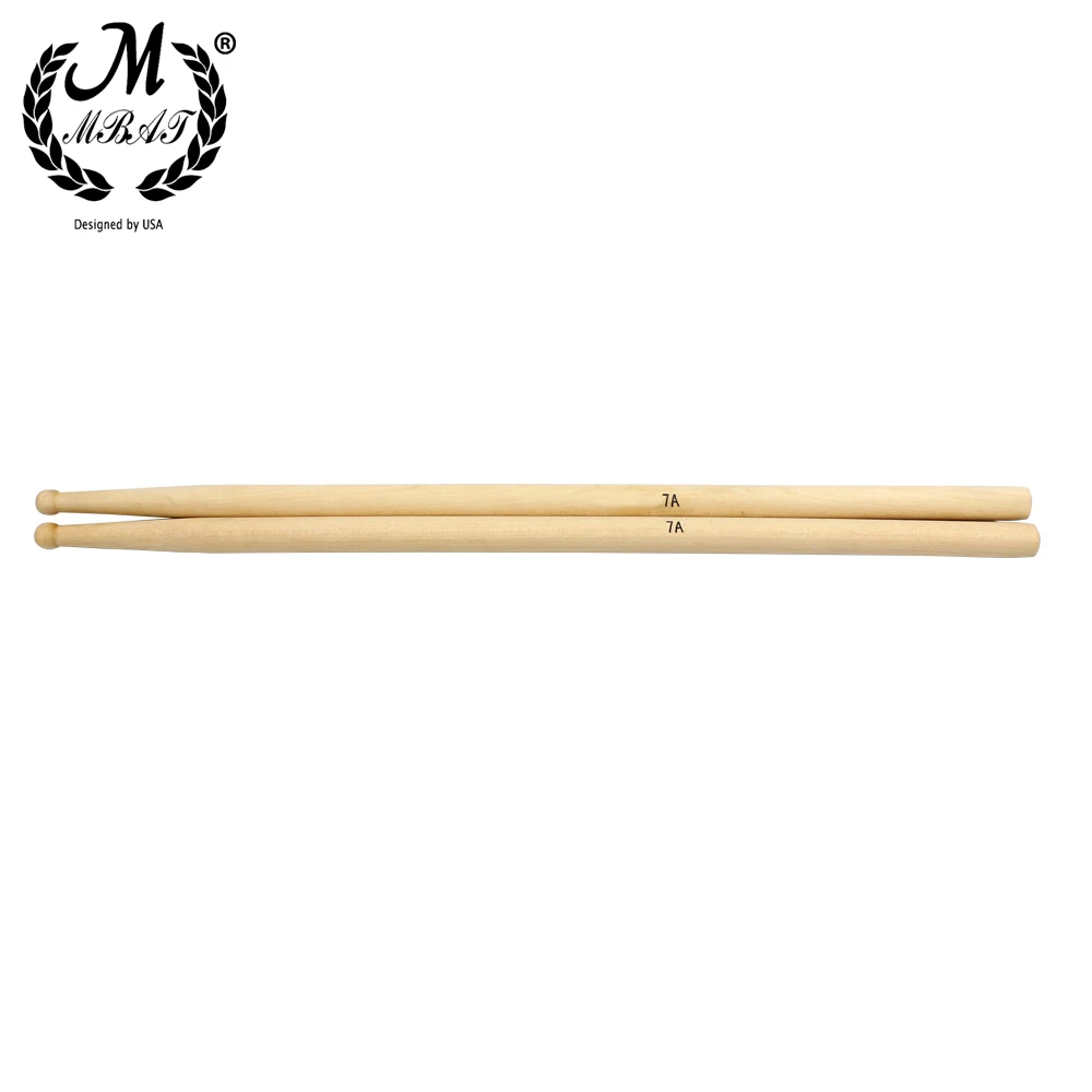 M MBAT 1 pair Maple Drumsticks Jazz Snare Drum Sticks High quality Percussion Instrument Accessories Lightweight Music Tools