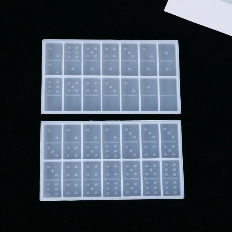 DIY Resin Dominoes Mirror Silicone Epoxy Mold Pai Gow Dominoes Silicone Mold