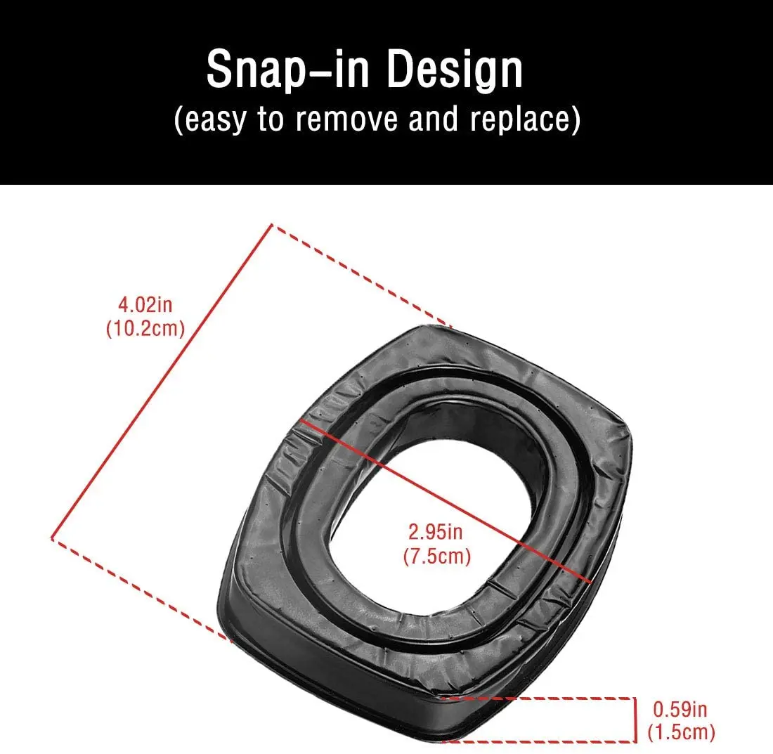 1 Paar Gel-Ohrpolster für Howard Leight Impact Sport, elektronisches Schießen, Ohrenschützer, Jagd, Gehörschutz, taktisches Headset – Detail 8