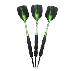 Aço Apontou Eixos Verdes Voo Dardos, Entretenimento Profissional Esportes Indoor, Dardo Duro, Alta Qualidade, 3Pcs, 20g