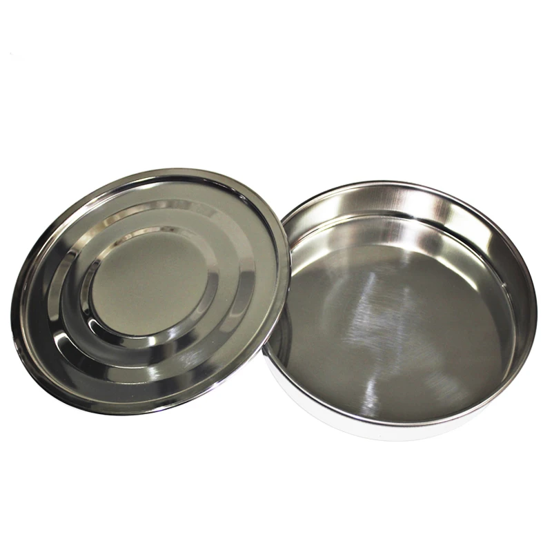 304 Stainless Steel Lid And Bottom Test Sieve Standard Test Sieve Laboratory Sieve   Diameter 10cm