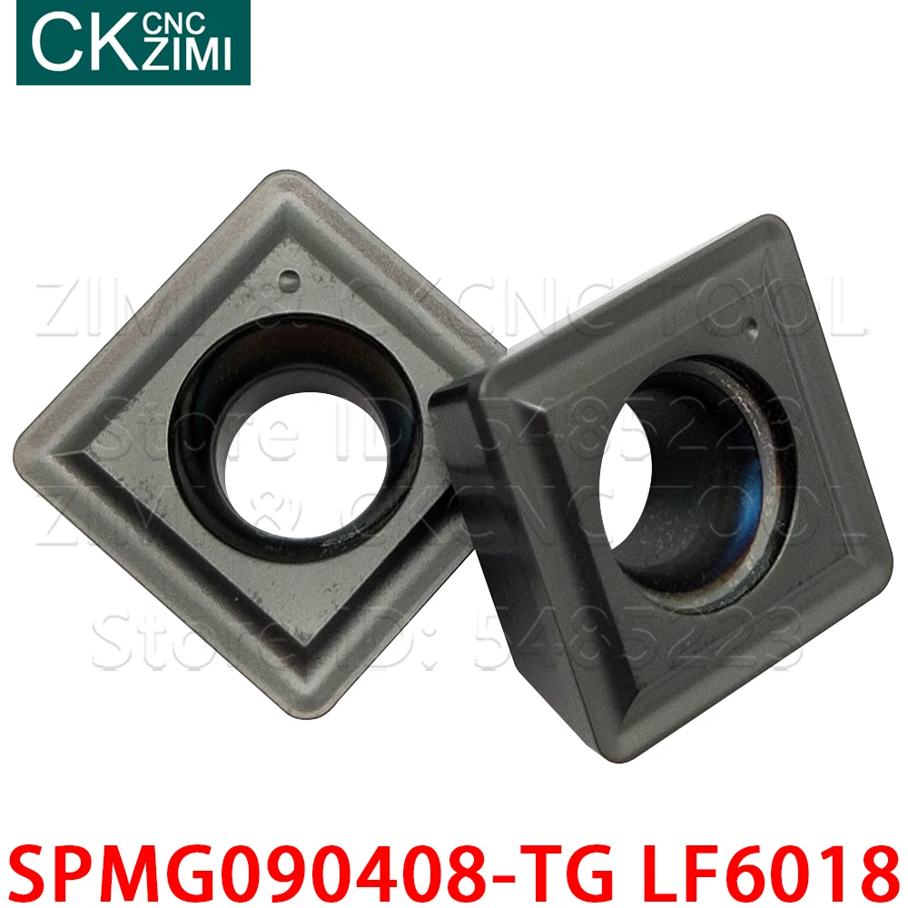 SPMG090408-TG LF6018 SPMG 090408 TG LF6018 твердосплавные вставки, Индексируемые U-образные сверла, токарные вставки с ЧПУ, токарные инструменты для нержавеющей стали
