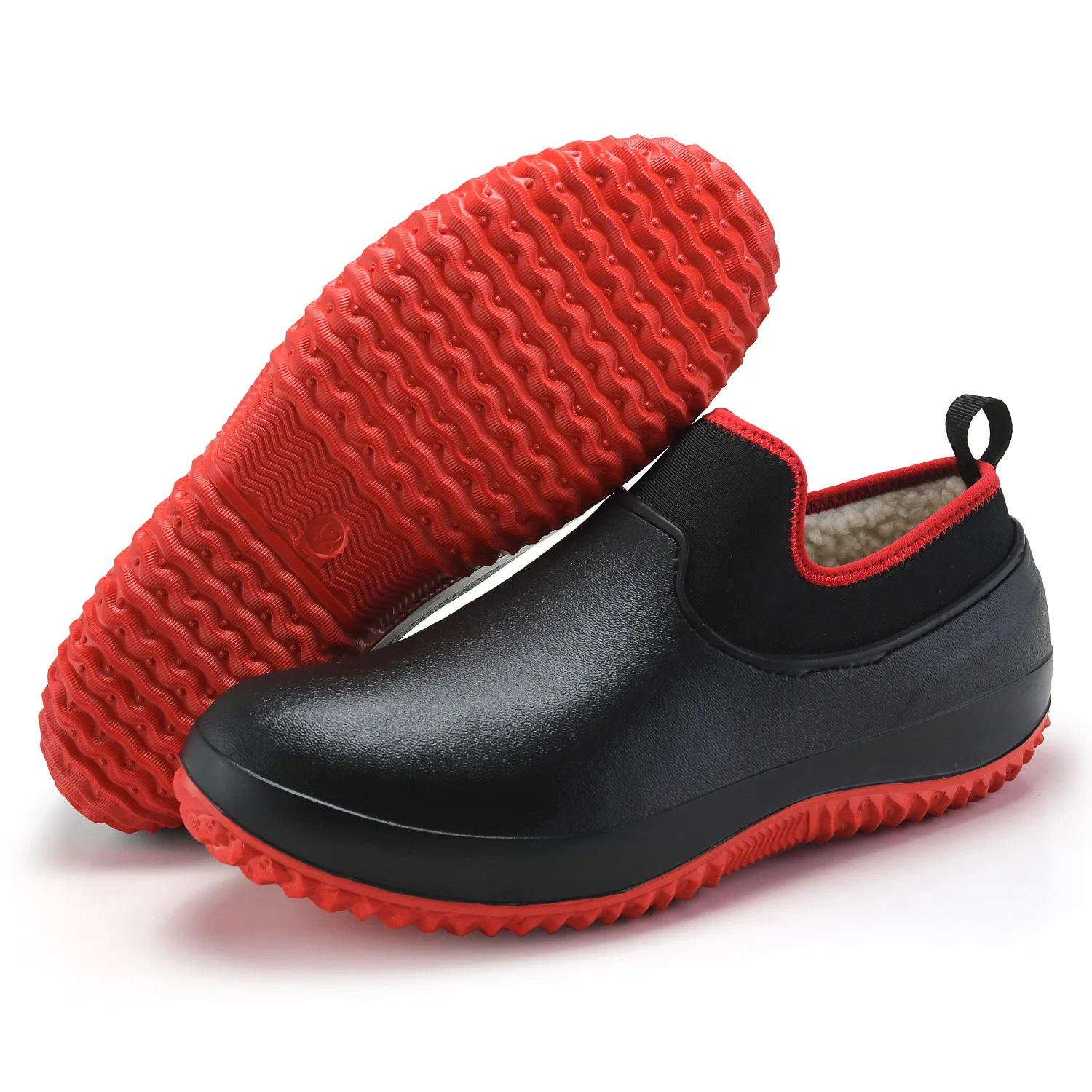 Non-slip Chef Shoes Mens Womens Kitchen Safety Shoes Winter Lined Work Boots Platform Boots