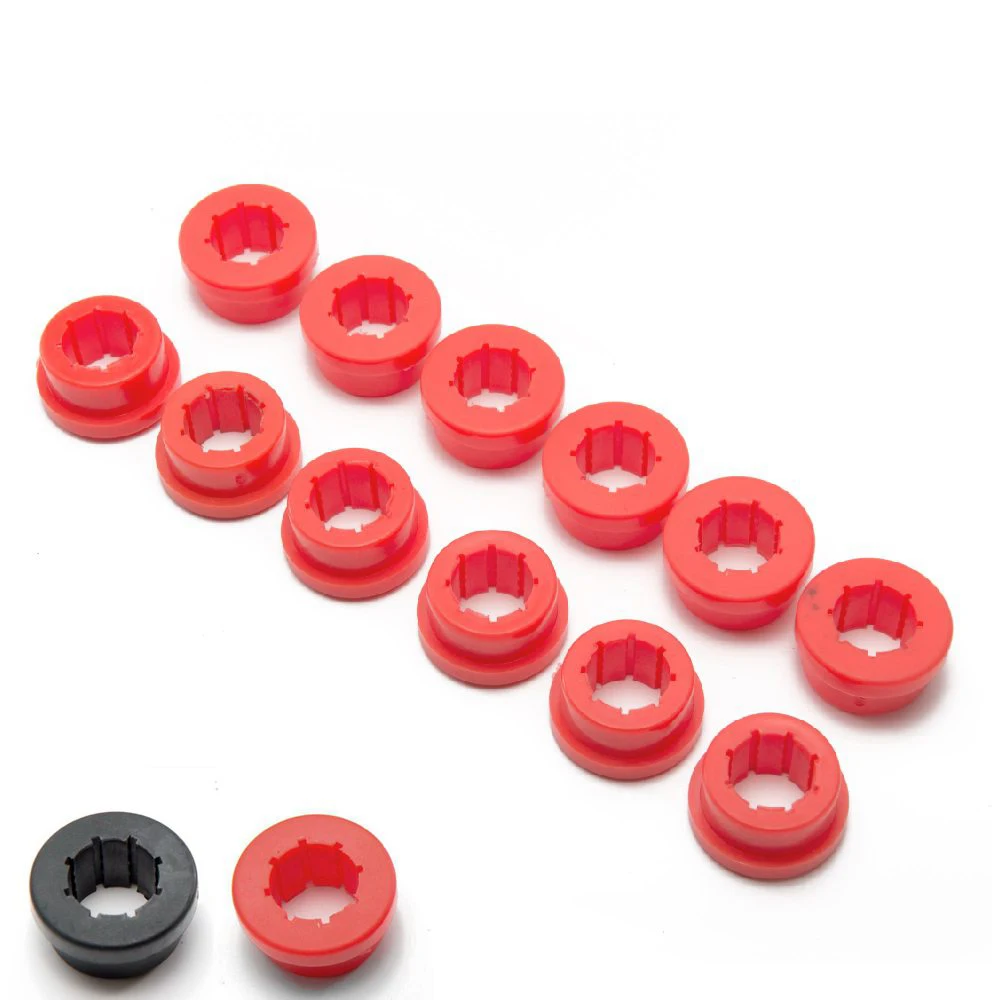 Car Styling 12pcs/lot Lower Control Arm Rear Camber Bushing Kit Red/Black