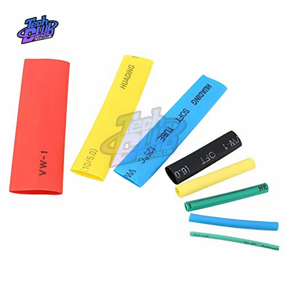 400 pz/lotto Set di tubi termorestringenti in poliolefina 8 dimensioni 1-14mm 2:1 tubi termorestringenti isolamento cavo termoretraibile