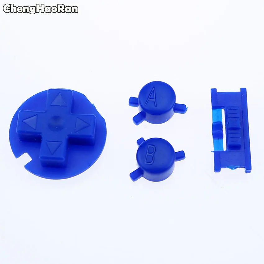 طقم أزرار ملون من chenghaئران لاستبدال لون Gameboy لوحدة تحكم ألعاب GBC زر إيقاف التشغيل أزرار وسادات B D