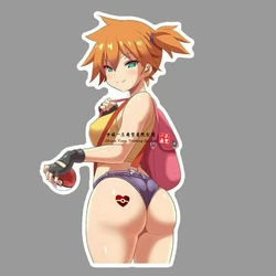 Pegatina de vinilo de Anime Misty Waifu, calcomanía Sexy para coche