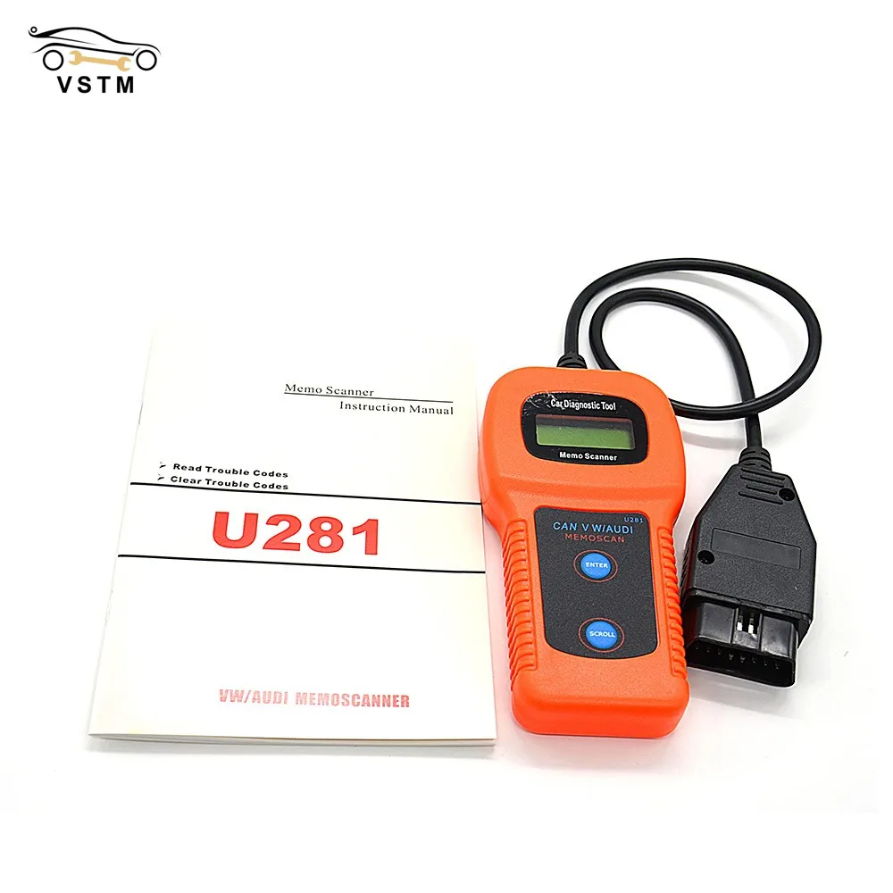 OBD2 Diagnostic Scanner for AUDI VW Passat OBD II 2 CAN U281 Car Code Reader Scanner Memo Diagnostic Tool Memoscan Seat CAN-BUS