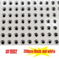 200pcs Black white