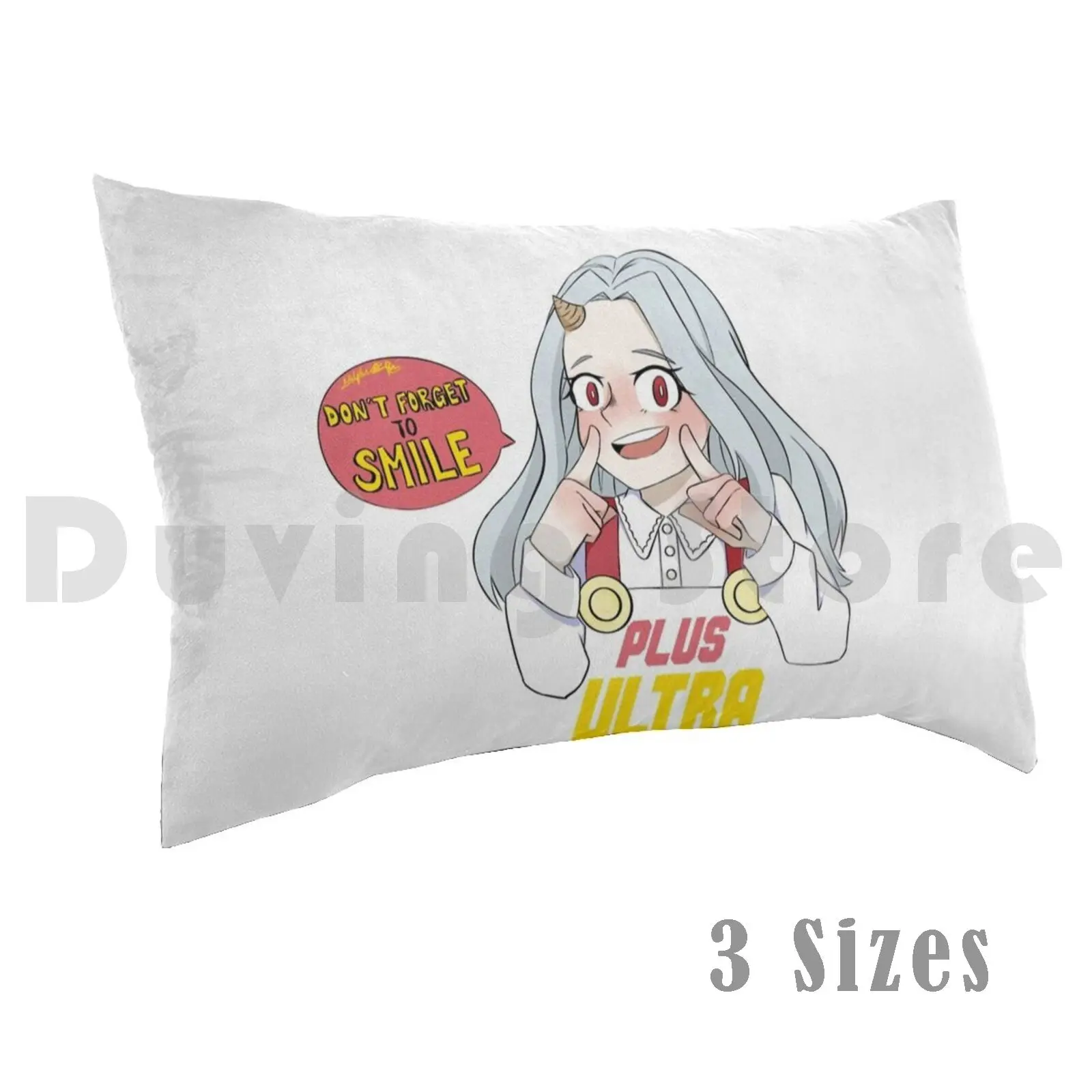 Plus Ultra Eri Pillow Case Printed 50x75 Bnha Mha Boku No Hero Academia Plus Ultra Encouragement Encouraging