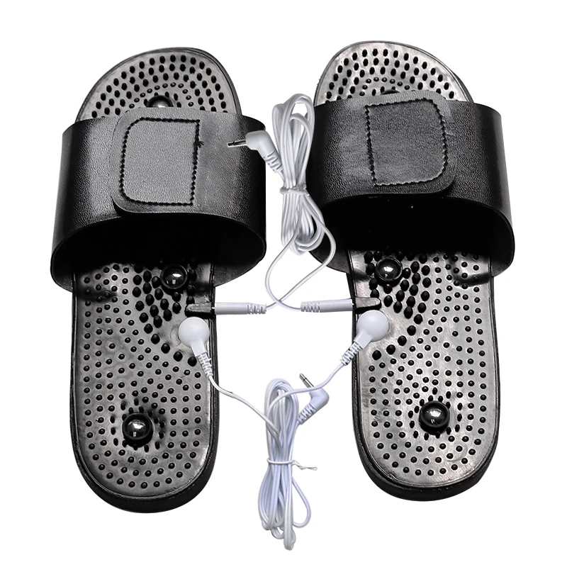 Acupuncture Healthy Relaxation Man And Women One Pair Foot Slipper Sandals Reflex Stress Rotating Foot Massage Shoes