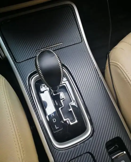 2016-2019 modified auto parts for mitsubishi outlander carbon fiber internal control panel sticker