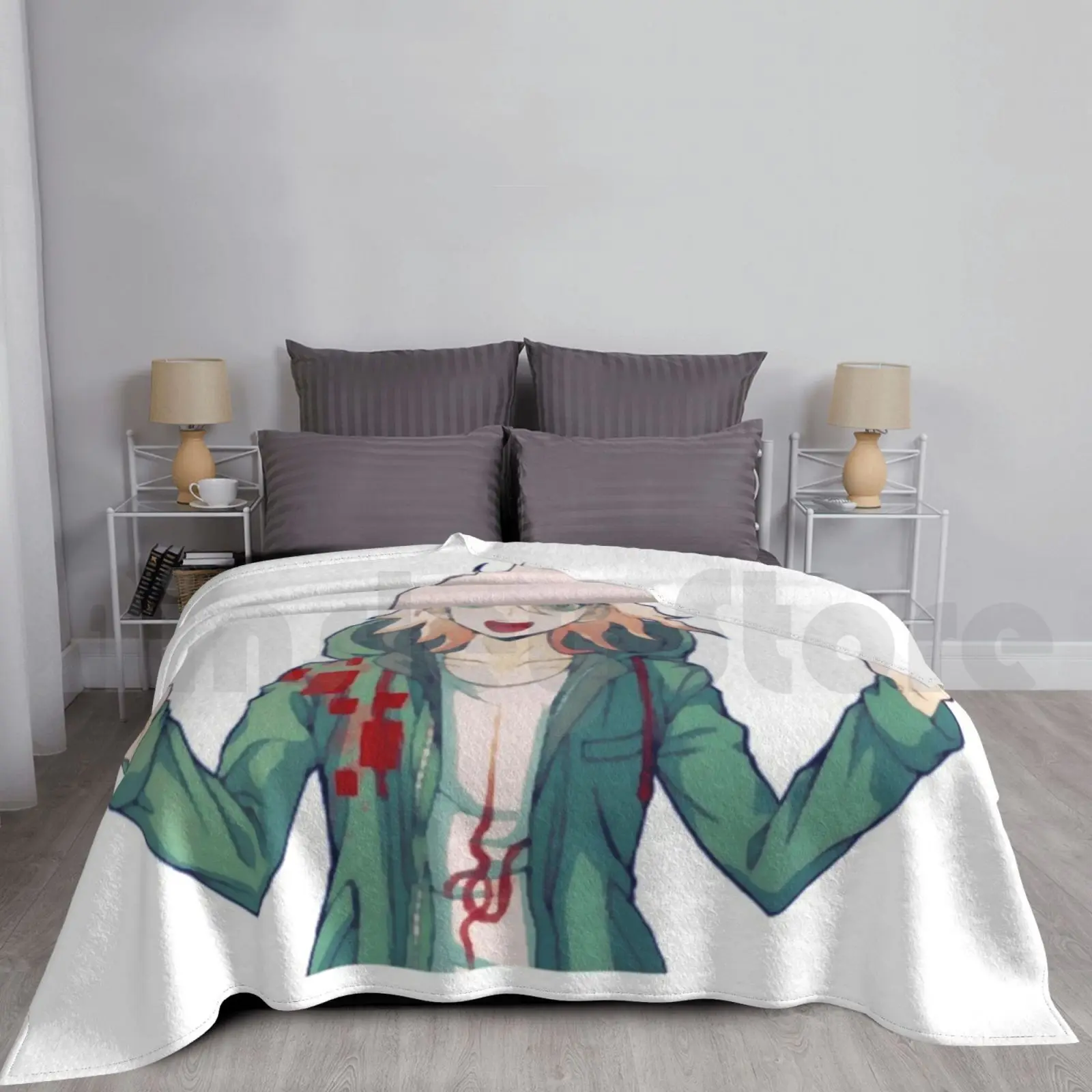 Nagito 2 Blanket Super Soft Warm Light Thin Nagito Monobear Monokuma Danganronpa Anime Komaeda Nagito Nagito Komaeda