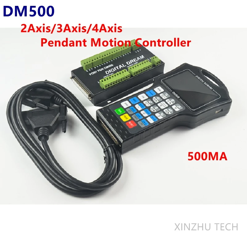 

New DM500 2/3/4Axis Pendant Motion Controller Output Current is 500mA CNC Controller Handwheel Driver DM500 A11E User Button