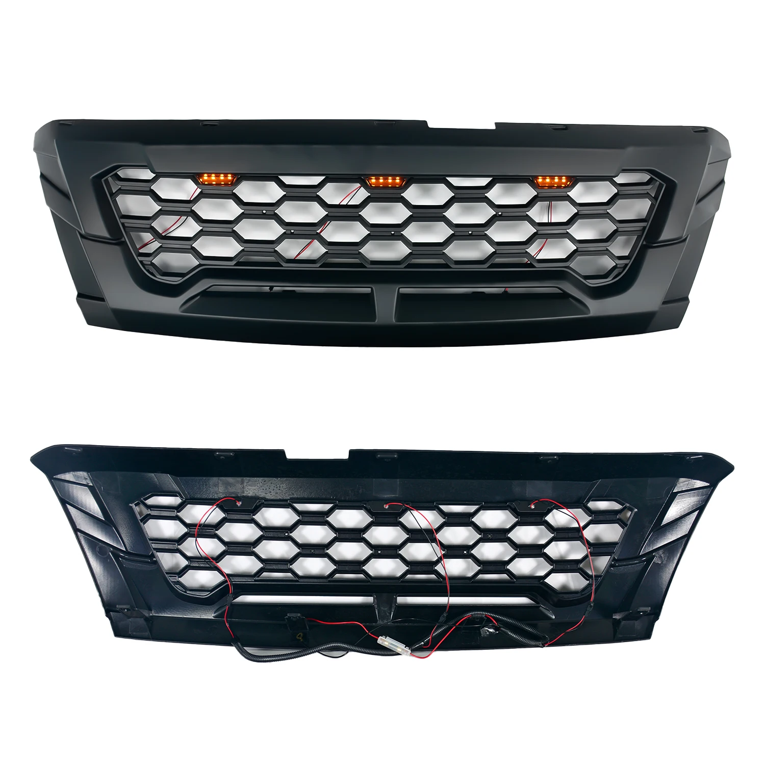 Modified For D MAX Racing Grill For D-MAX DMAX 2016 2017 2018 2019 Front Racing Grills Grille For Trims Front Bumper Grilles