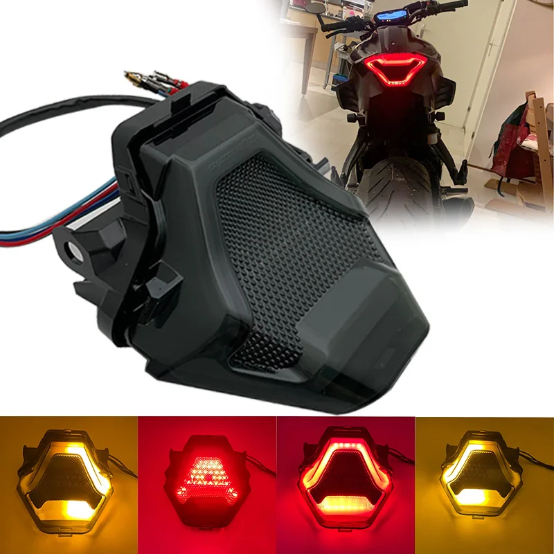 

For YAMAHA MT-07 FZ-07 MT-25 MT-03 YZF R3 R25 2014-2020 Integrated LED Tail Light Turn signal Assembly Motorcycle Accessories MT