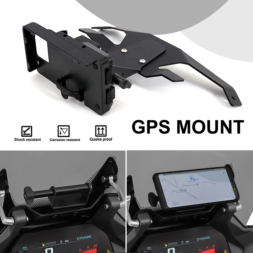 

NEW Phone Holder Stand GPS Mount Navigator Plate Bracket For BMW R1250RS R 1250 RS Motorcycle Accessories 2021 2020 2019 2018