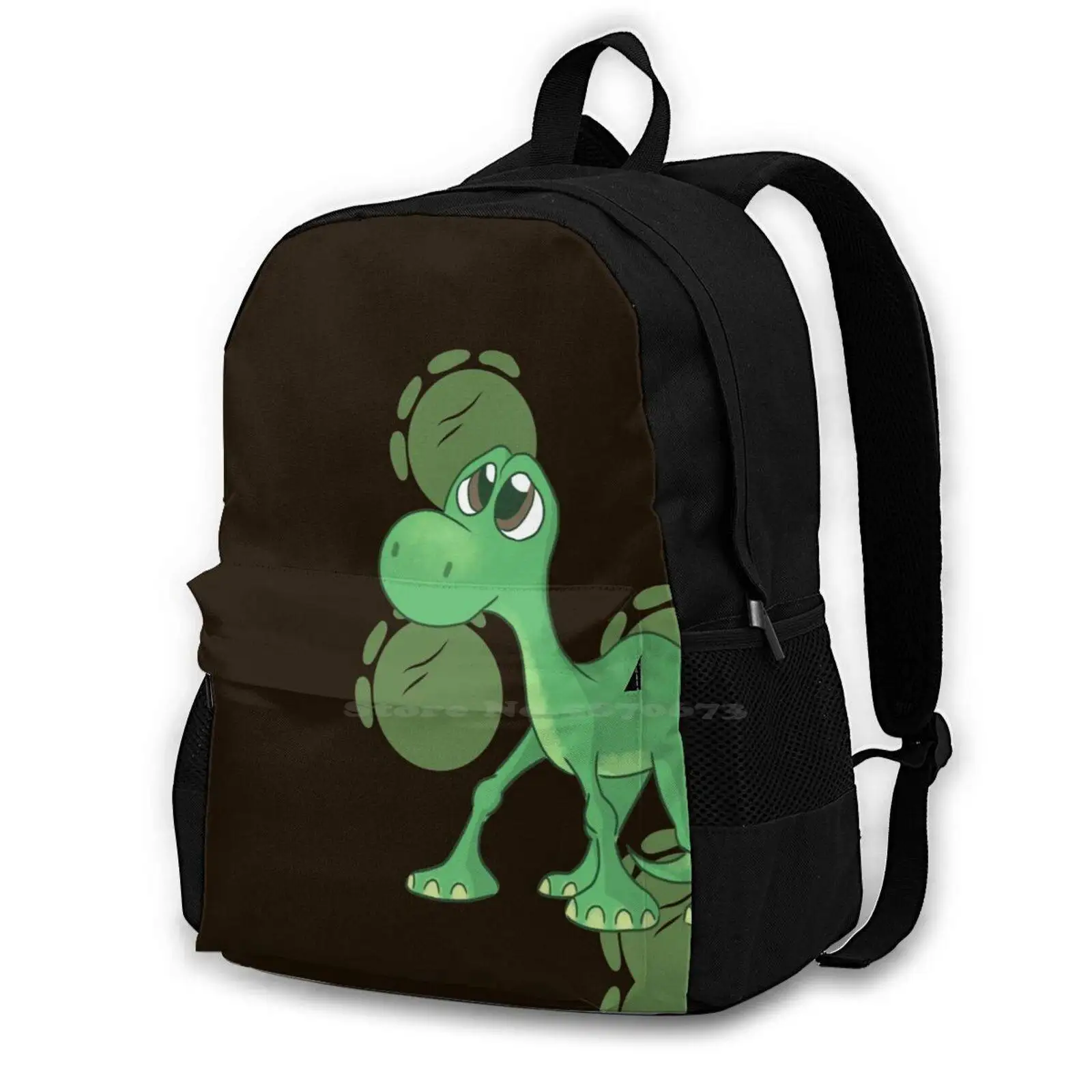 Young Arlo Hot Sale Schoolbag Backpack Fashion Bags Pixar Movie Cute Kawaii Green Good Dinosaur Footprints Baby Sad