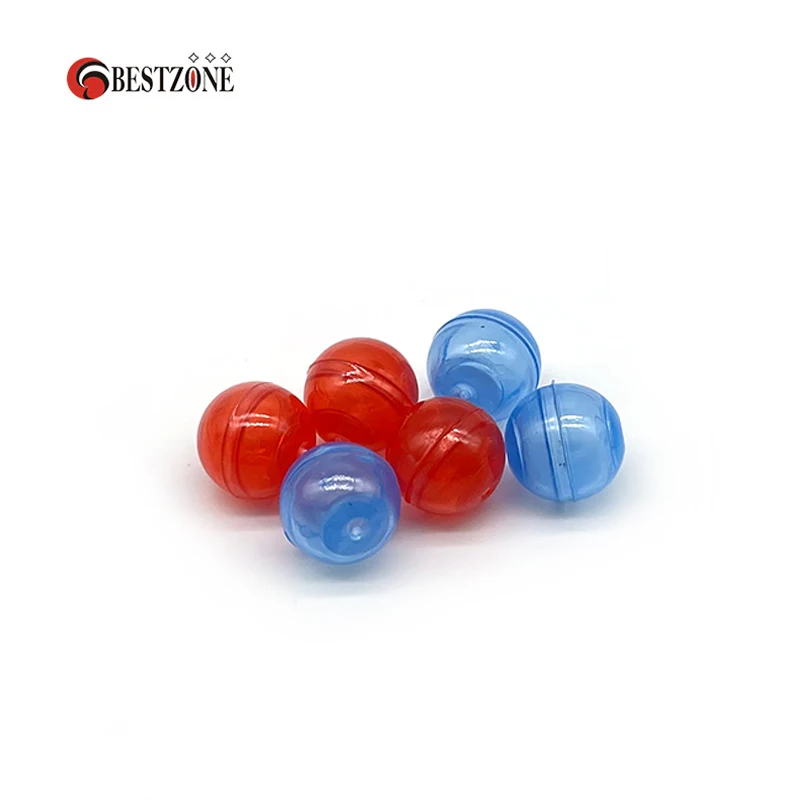 Very Small！ Mini Tiny Small 50Pcs/lot 0.42Inch Mini 10.7MM Red Blue Plastic Capsule Toys Surprise Ball Eggshell Container