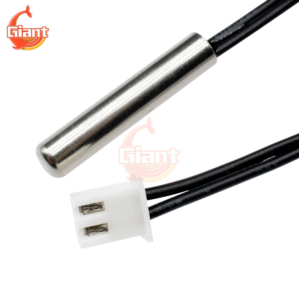 200cm 2 Meter Waterproof NTC 10K 1% 3950 2m Thermistor Accuracy Temperature Sensor Wire Cable Probe For Arduino W1209 W1401