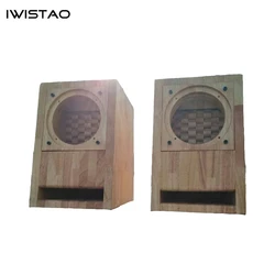 IWISTAO HIFI Speaker Empty Cabinet Finished Labyrinth with oak Wood for 3 / 4 Inches Full Range Speaker Unit DIY