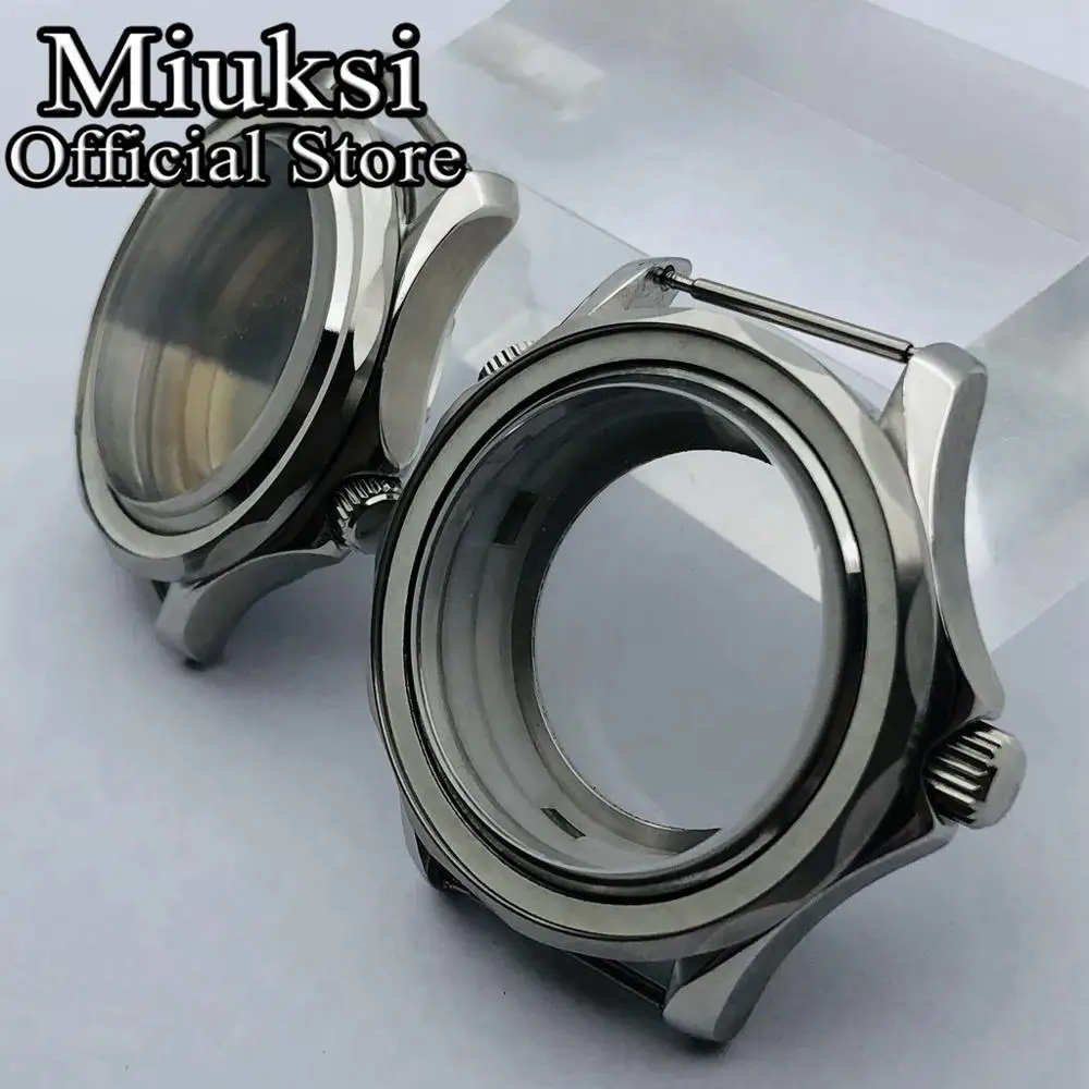 Miuksi 41mm case sapphire glass fit ETA2824 2836 NH35 NH36 Mingzhu DG2813 3804 Miyota 8205 8215 821A PT5000 Seagull2130 movement