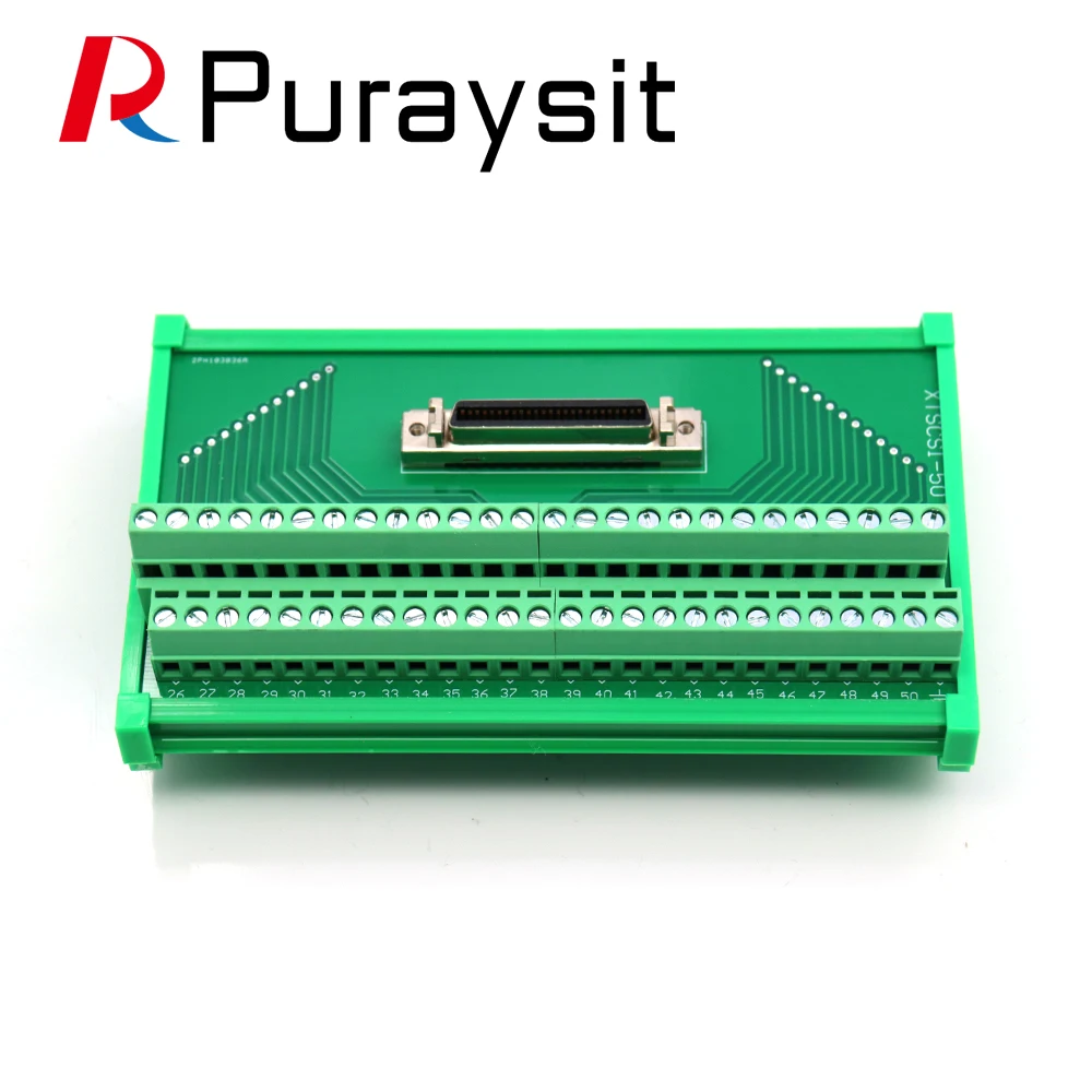 Puraysit Servo CN1 50pin terminal board SCSI 50pin Data Cable for Mitsubishi Delta Yaskawa Panasonic