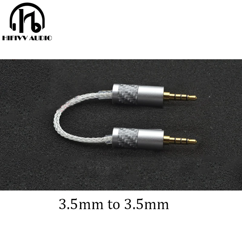 

JACK cable hifi cable Stereo Audio 3.5mm to 3.5mm Male 4 Line In Car Aux Cable Headphone Amplifier