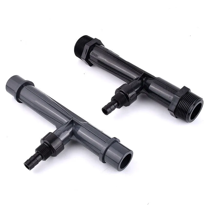 

1 шт., внутренний диаметр 20 ~ 63 мм и 1/4 дюйма ~ 2 дюйма, UPVC, смеситель для труб Вентури, аквариум, газовый миксер для жидкости, аксессуары для очистки воды