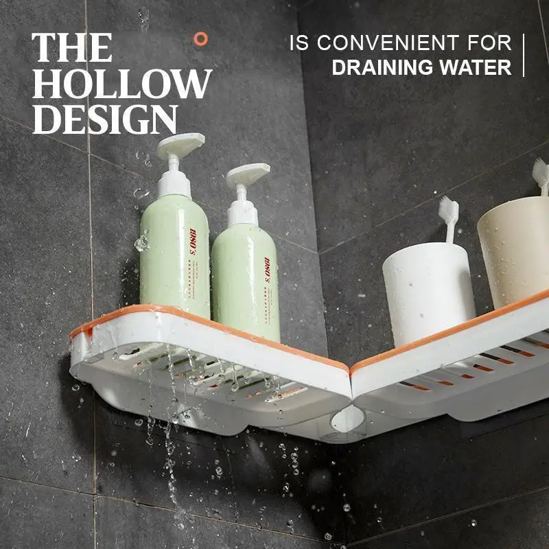 Stanzenfreies Eckregal für Badezimmer Countertop corner shelf Foldable bathroom  No hole  installation countertop shelf