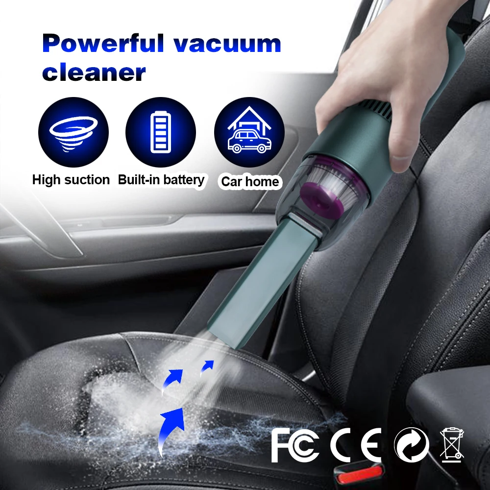 Camason Car Vacuum Cleaner for Car & Home Mini wireless auto Dry cleaning tools car goods Handheld Portable Robot vacuum cleaner