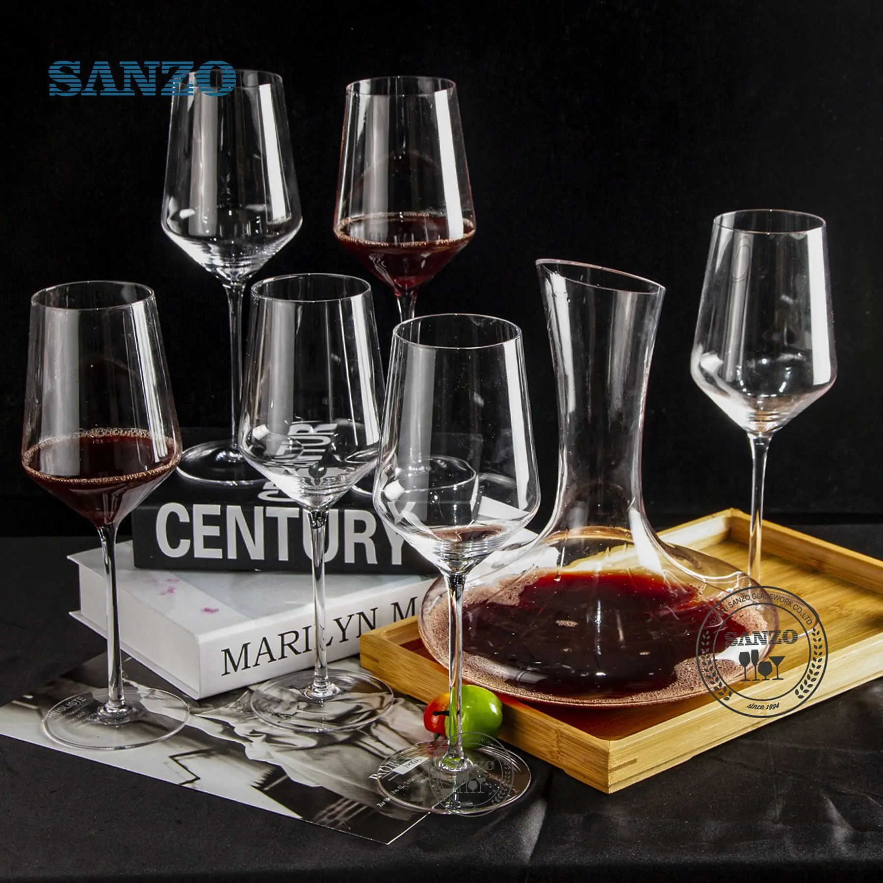 Simple Personality Crystal Glass Wine Set Classic Plus Decanter