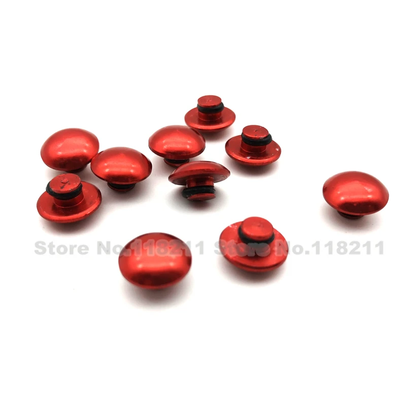 10Pcs Motorcycle  8MM M8 Hex Socket Bolt Screw Nut Head Cover Cap For Kawasaki ZX-6R 636 ZX-10R ZX14R ZZR1400 Ninja 250 300