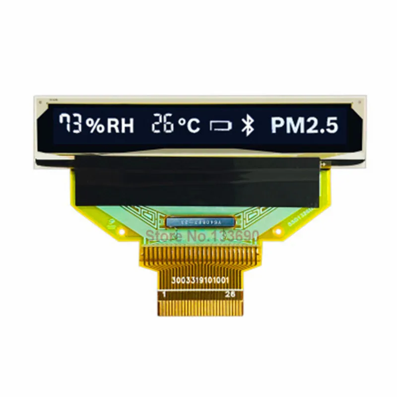 1,81 дюймовый P31601 Oled дисплей 256X3 2 пикселя SPI последовательный IIC I2C 26P порт белый цвет серебристый Монако F1 радар