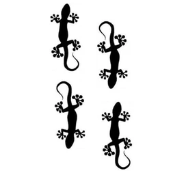 X4 Gecko GECKO'S LIZARD Wall Tattoo Sticker Sticker Car Bike Motorhome PVC Wall Sticker 20 Colour Choose