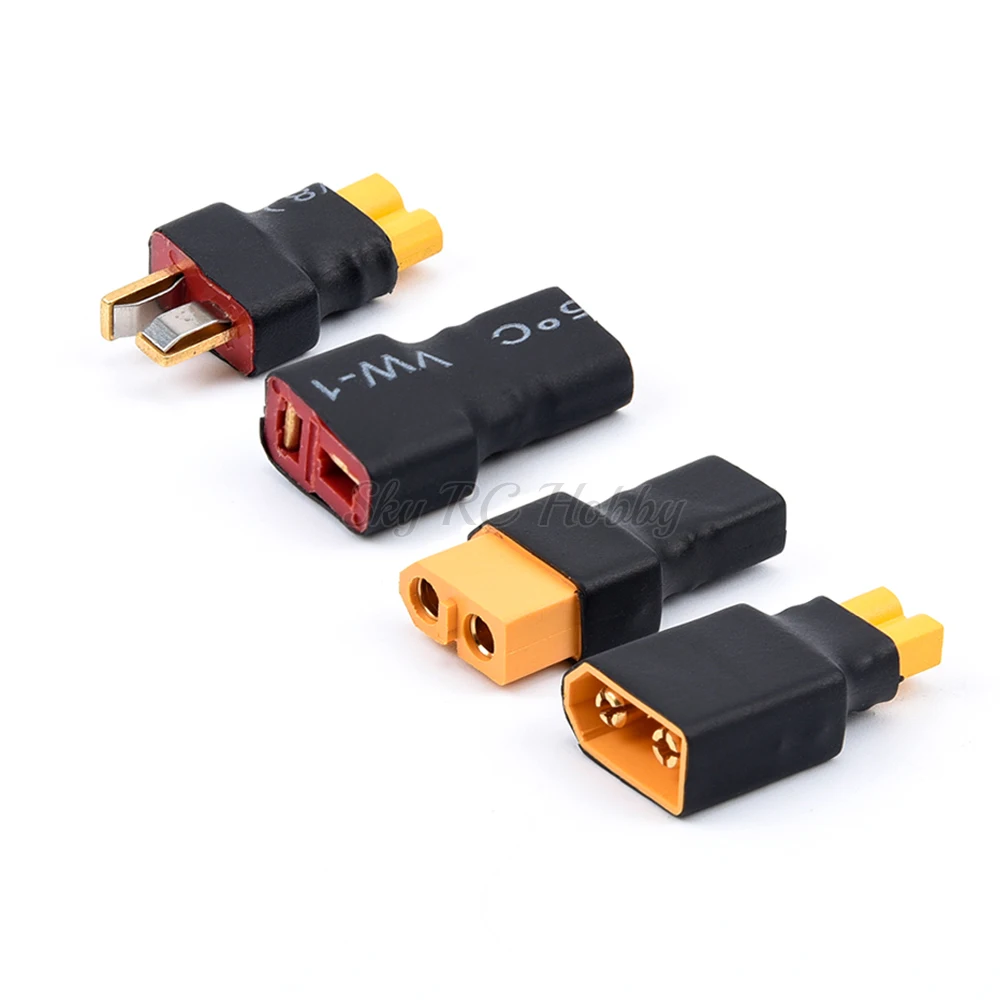 1PCS XT30 Male / Female to XT60 / T Plug Female/Male Power Adapter Converter RC Drone Connector Adapter Battery Converter Plug