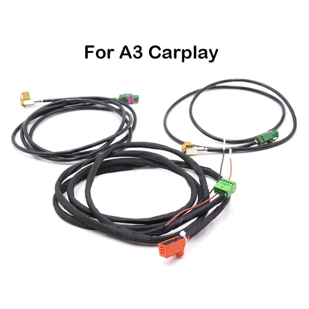 Para Audi A3 8V Q2 MIB 2 CarPlay MDI USB AMI AUX instalar cable de arnés