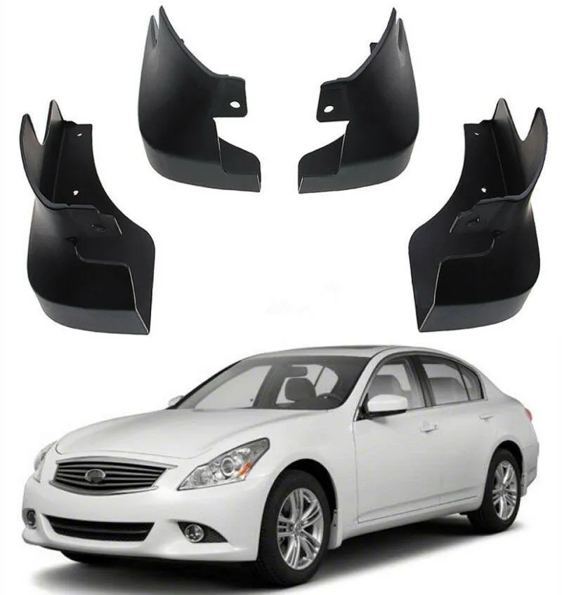 4pcs Car Wheel Mud Flaps For Infiniti G G25 G35 G37 Q40 V36 2007 -2015 Mudguards Mudflaps Splash Mud Fenders Guards Accessories