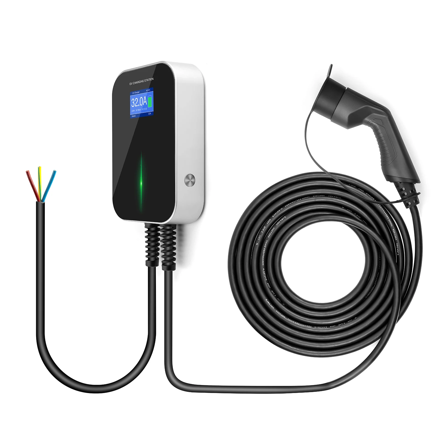 lefanev EVSE Charging Wallbox EV Car Charger Wallmount 7kw Electric Vehicle Type 2 Ev Cable IEC 62196-2 1 Phase for Audi BMW