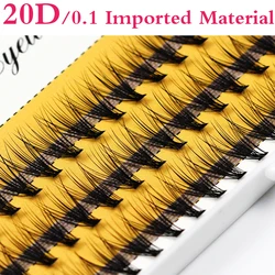 Grafting World 20D Individual Eyelashes Imported Material 0.1 Thickness False Eyelash 8-14mm Premade Volume Fans for Make Up