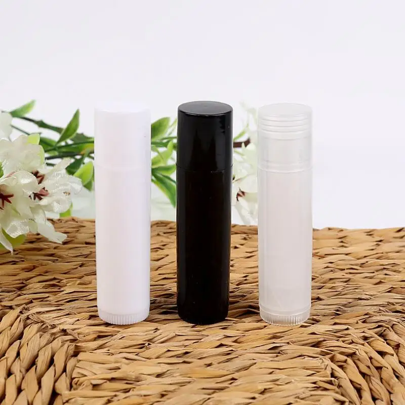 4.5g Clear Oval Lip Balm Tube 0.15oz white & Matte Transparent Deodorant Container Lotion Bar Twist Empty lipstick LX2631