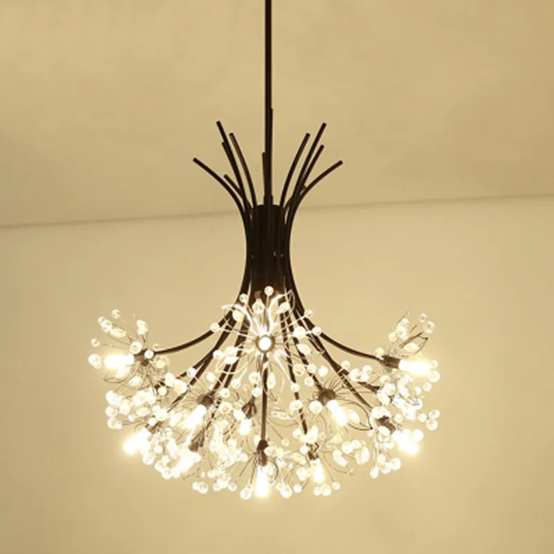 

Nordic Modern Pendant Lights Creative Dandelion Artistic Pendant Lamps Crystal LED Fashion Bar Lamps for Living Room Dining Room