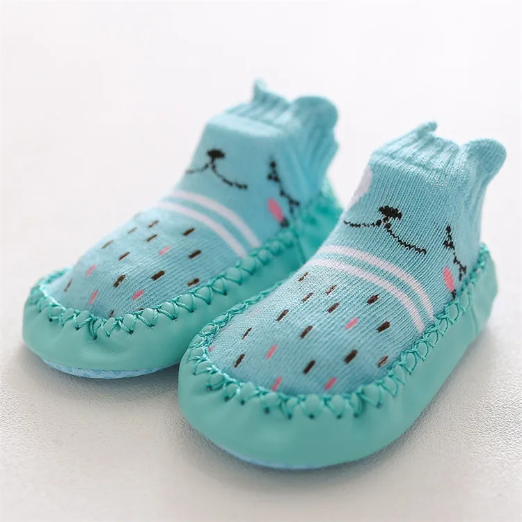 Neugeborene Babys ocken mit Gummis ohlen Säugling Baby Mädchen Jungen Schuhe Frühling Herbst Kleinkind Bodens ocken Anti Slip weiche Sohle Socke – Detail 13