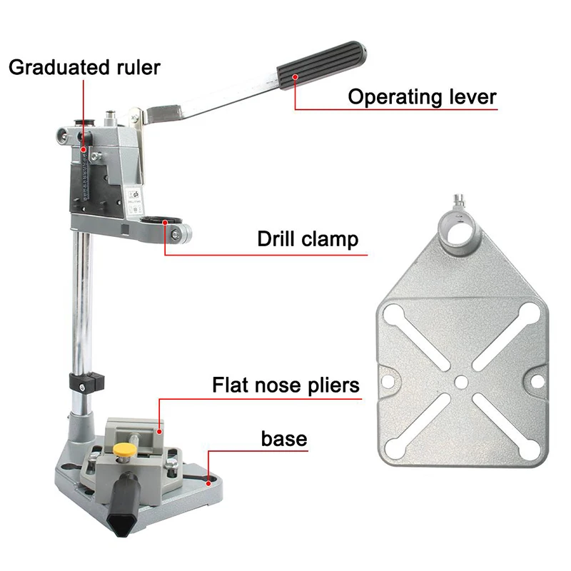 Electric Drill Stand Holding Holder Bracket Single-head Rack Drill Holder Grinder accessories for Woodworking Rotary Tool 400mm