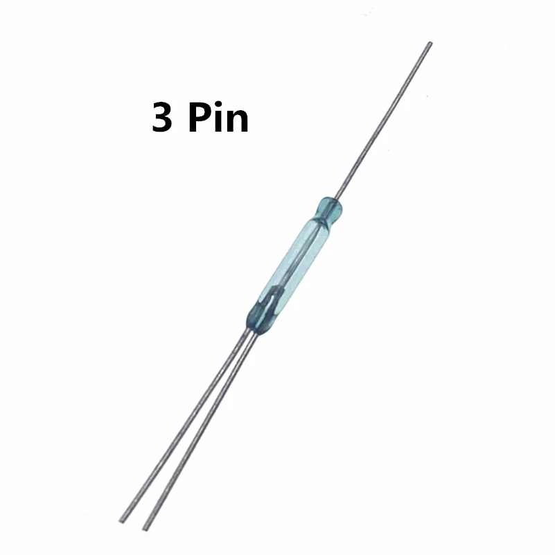 5-10pcs 100% original Reed Switch 3 pin 2.5X14MM Magnetic Switch Normally Open and Normally Closed Conversion