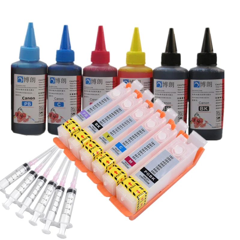 

Refill ink kit FOR PGI580 580 CLI 581 xxl ink cartridge For Canon PIXMA TS8150 TS8151 TS8152 TS9150 TS9155 TS8250 TS8350 TS8251