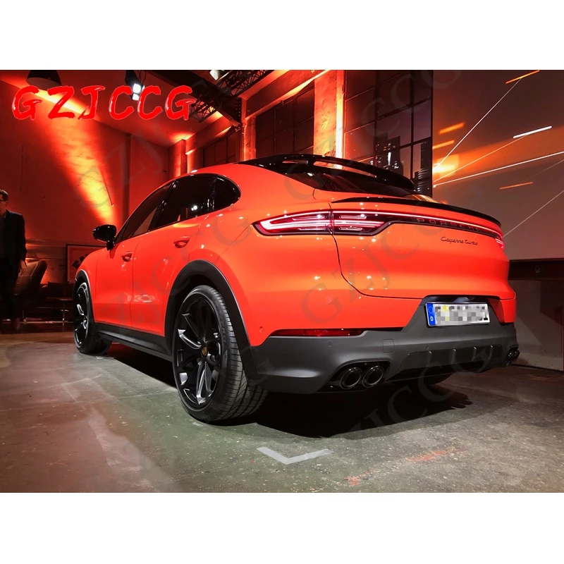 Carbon Fiber Spoiler For Porsche Cayenne Coupe 2020 2021 2022 High Quality Wing Lip Roof Spoilers